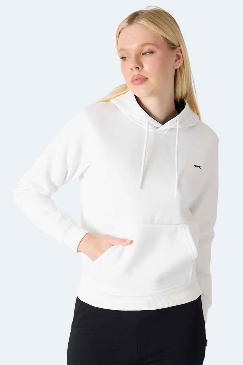 Slazenger Mısty I Kadın Ekru Sweatshirt Ekru