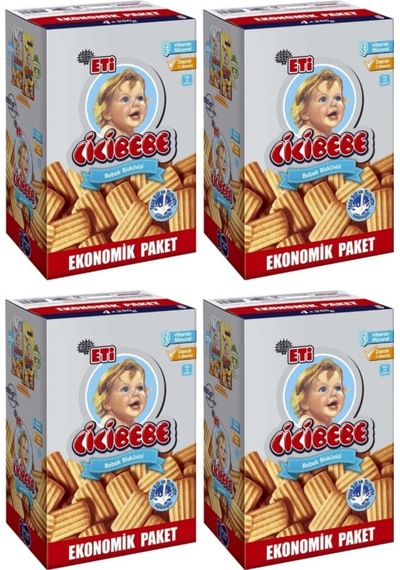 Eti Cicibebe Bisküvi 4 x 1 KG