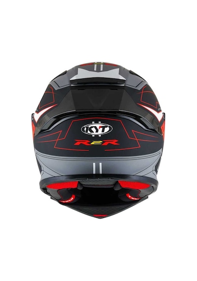Kyt R2r Kapalı Kask Mat Beyaz - Gri - Siyah