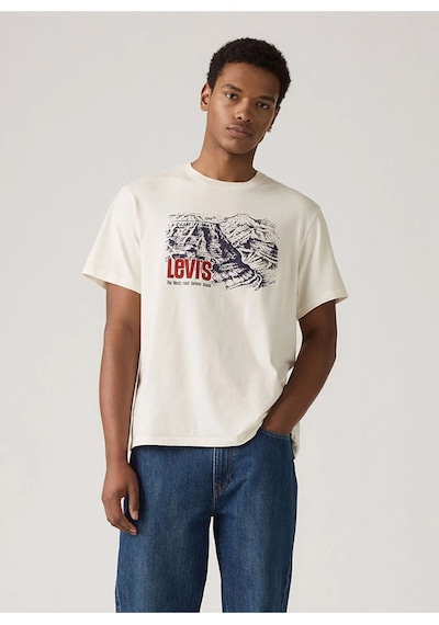 Levi's Levis Beyaz Erkek Baskılı T-shirt - A2082-0364