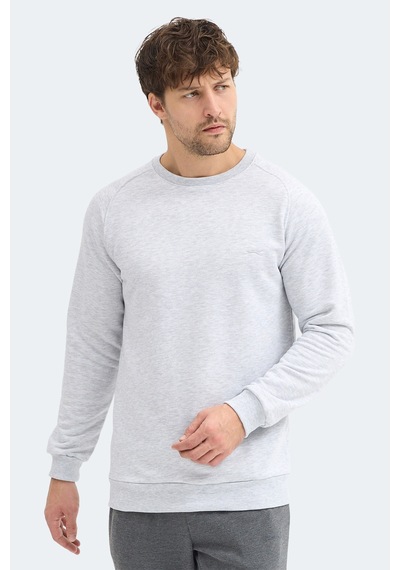 Slazenger Nadav Erkek Taş Gri Sweatshırt Taş Gri
