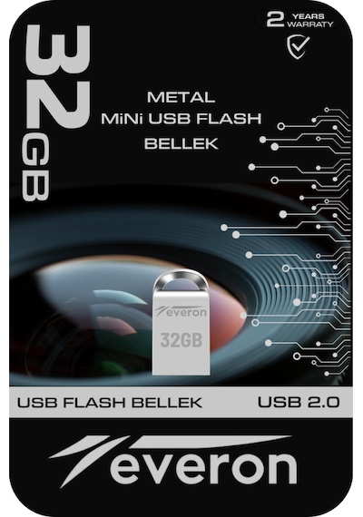 Everon 32gb Metal Usb Mini Flash Bellek