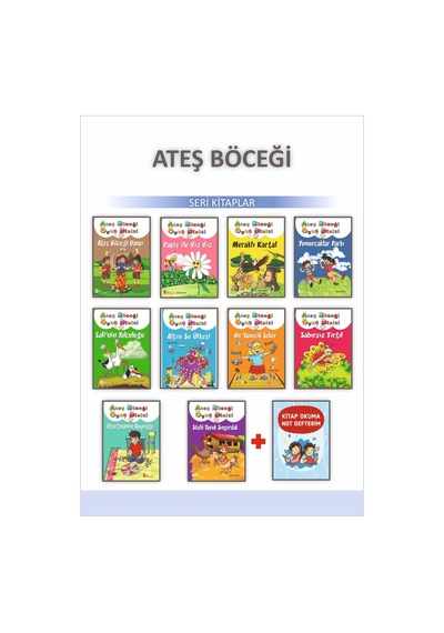 1.Sınıflar için Ateş Böceği Öykü Dizisi + Kitap Okuma Not Defteri