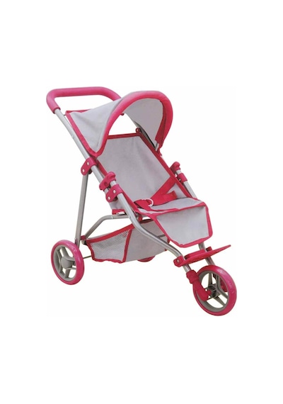 Melobo 3 Tekerlekli Pembe Gri Puset