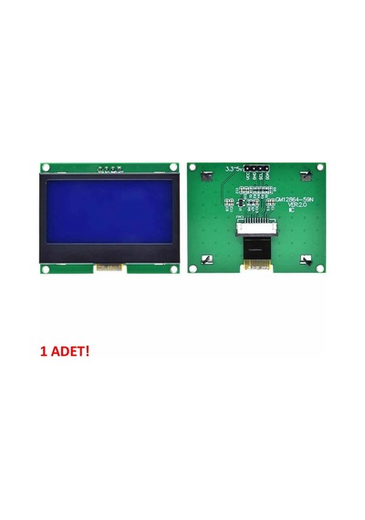 2.2 Inch I2c Iıc Gm12864 V2.0 Mavi Glcd Modül St7567s Dc 3.3v