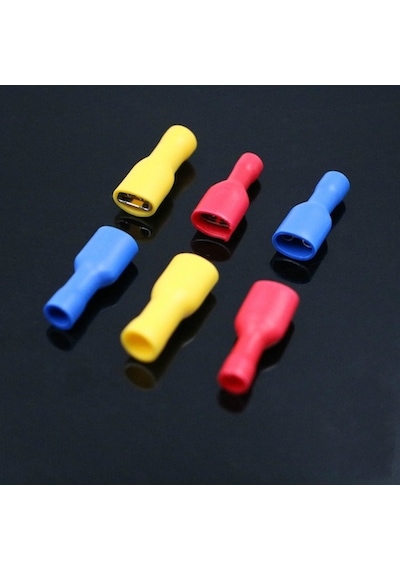 Maasco Kablo Ucu Tam Izoleli Dişi 6,3Mm Soket Fiş 0.5-1-1.5-2.5-4