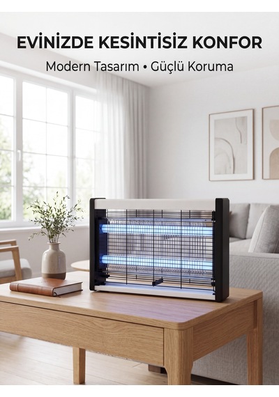 Elektrikli Uv Sinek Öldürücü Lamba Çift Işıklı Güçlü Koruma - Lisinya