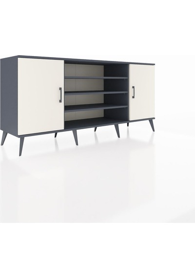 Hyperion Konsol 5 Raflı 2 Kapaklı 176x44x83 Antrasit-aytaşı/antrasit Aytaşı/antrasit Hyperion Konsol 5 Raflı 2 Kapaklı 176x44x83 Antrasit-aytaşı/antrasit Aytaşı/antrasit