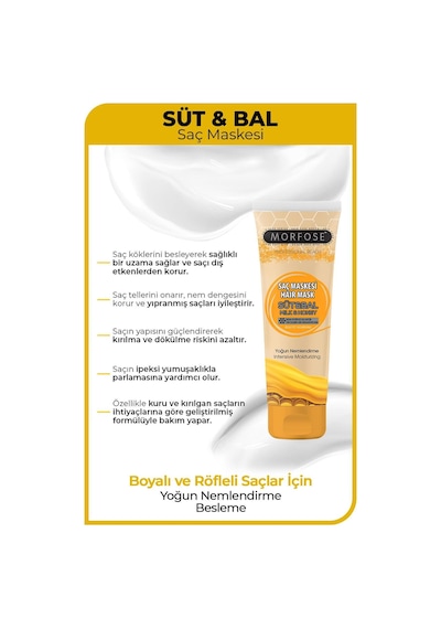 Süt & Bal Saç Maskesi 75 Ml