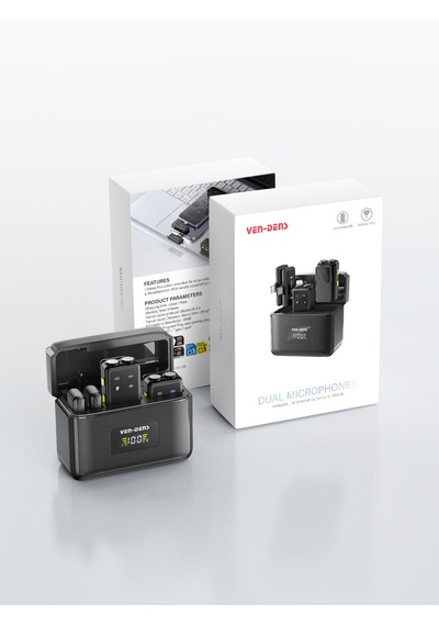 Ven-dens Vd-mıc019 Premium Kablosuz Çift Mikrofonlu Hd Ses Sistemi
