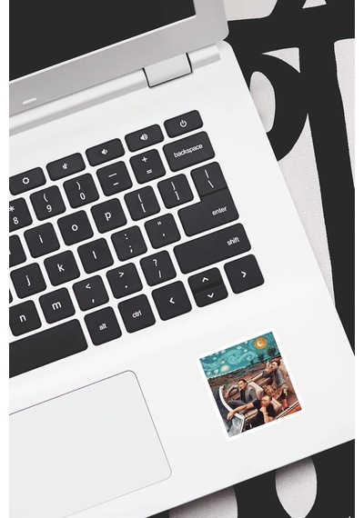 Art Sanat Temalı Dekoratif Laptop Notebook Tablet Telefon Sticker Set 009