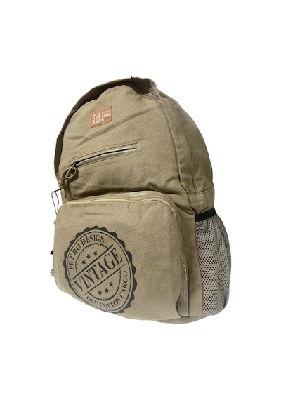 Old Cotton Cargo Kaliteli Tek Bölmeli Vintage Disayn Günlük Gezi Okul Sırt Çantası North Dakato Bag Brand 30x43cm Bej