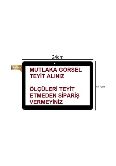 Xc-pb1010-131-a1 Uyumlu 10 İnç Dokunmatik Siyah 24cm 16.8cm