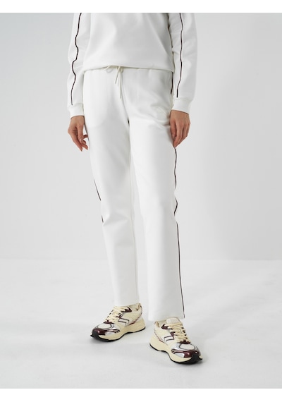 Xint Ekru Pamuk Dokulu Regular Fit Sweat Pantolon 470516