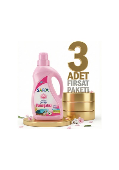 Safia Bahar Çiçekleri Çamaşır Yumuşatıcı 3x1 Lt 10'lu Set