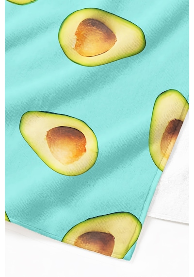 Avokado Plaj Havlusu Turkuaz Yazlık Şık-tropikal Modern Meyve Temalı Hızlı Kuruyan Mikrofiber Havlu Gölgeli Dalgası Avokado Plaj Havlusu Turkuaz Yazlık Şık-tropikal Modern Meyve Temalı Hızlı Kuruyan Mikrofiber Havlu Gölgeli Dalgası