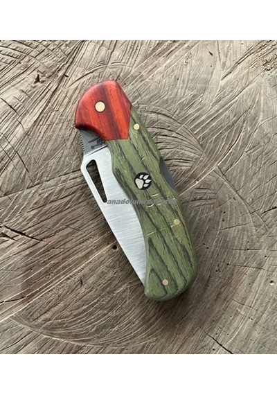 Dmr Mini Çakı El Yapımı Çakı Kamp Çakısı Avcı Bıçagı Cep Bıçak 23cm Çakı Yeşil