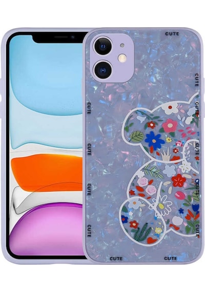Apple Uyumlu  iPhone 12 Kılıf Desenli Sert Silikon Zore Mumila Kapak (551720581)