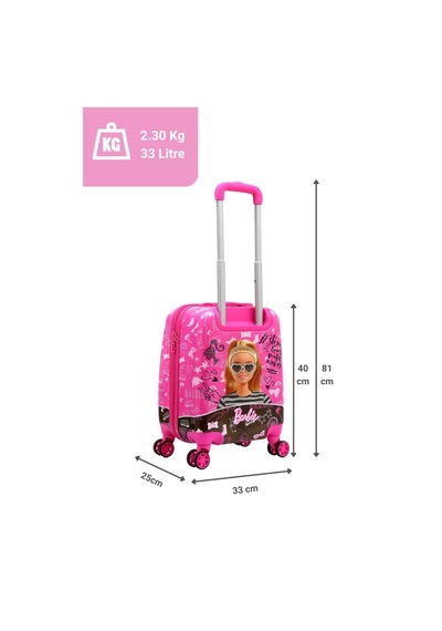 Louisiana Polo Lisanlı Barbie Policarbon Çocuk Valizi Pembe 2991