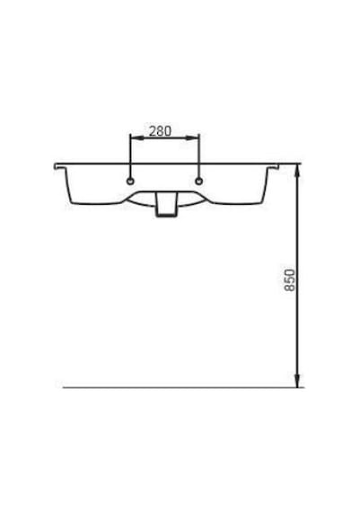 Seramiksan Luna Flat Lavabo 80CM