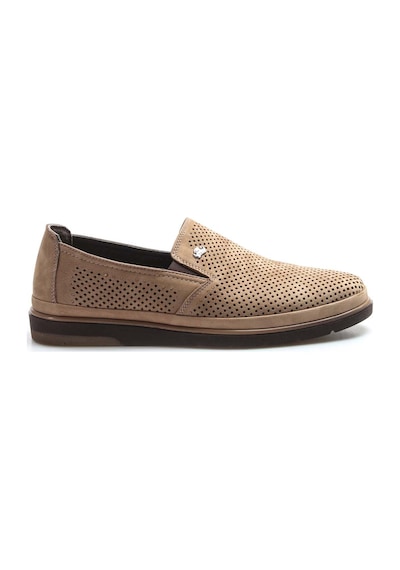 Fast Step Hakiki Deri Erkek Casual Ayakkabı 711ma151-2291 Kum Nubuk Kum