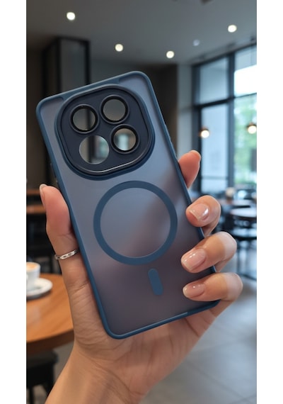 Redmi Note 15 İçin Uyumlu İçin Uyumlu Kamera Korumalı Buzlu Tasarım Magsafe Özellikli Sararmaz Kılıf