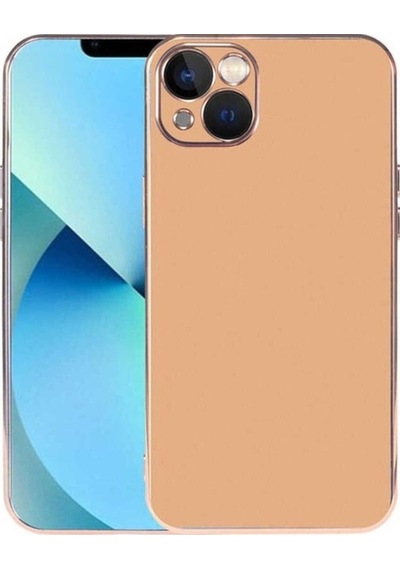 Apple Uyumlu iPhone 13 Kılıf Zore Viyana Kapak Gold