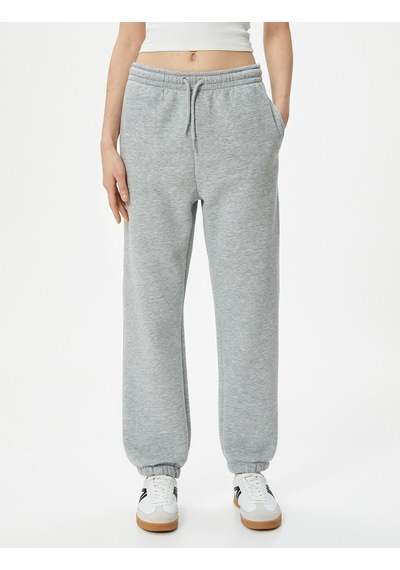 Koton Jogger Eşofman Altı Bağcıklı Normal Bel Gri 4sak40047ek 4SAK40047EK031 Gri