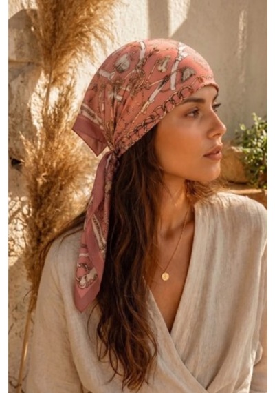 Sisley Flora Bandana/fular -2015-47 47 Şeftali