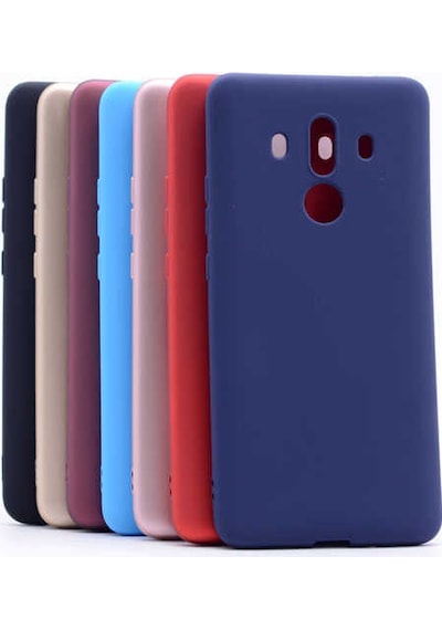 Huawei Mate 10 Pro Kılıf Zore Premier Silikon Kapak Gold