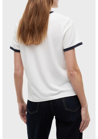 Tommy Hilfiger Regular Fit Bisiklet Yaka T Shirt Kadın T Shirt Ww0ww50032 Ybl Beyaz