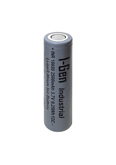 I-gen Industrial E003 Inr 18650 3.7v 2500 Mah 12c 9.25wh Li-ıon Şarjlı Pil Düz Başlı Lityum Pil Tekli Paket