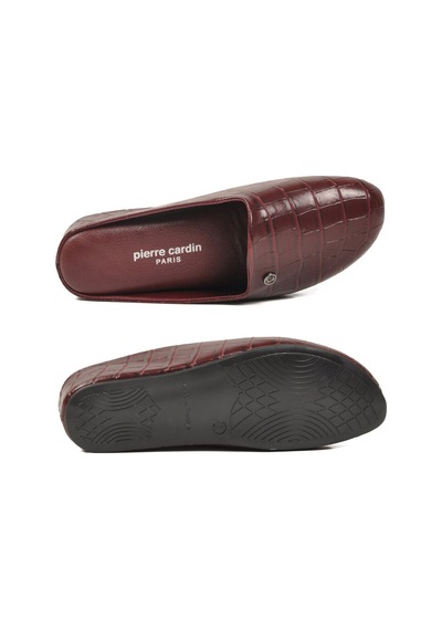 Pierre Cardin Bordo Hafif Önü Kapalı Kadın Ev Terliği Pc-55373 Z Bordo