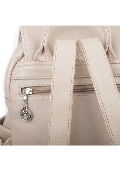 Nas Bag Kadın Sırt Çantası Çift Gözlü Spor Çanta 23x26x14 Cm Kum Victoria