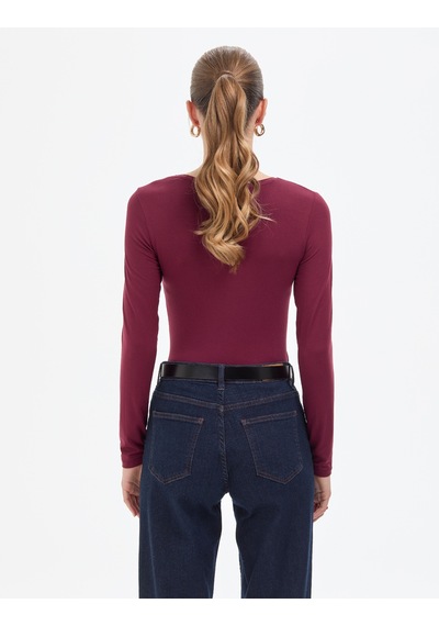 Pierre Cardin Kadın Vişne Bluz Örme 50317061-vr223 Vişne