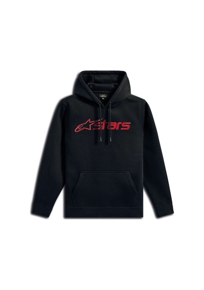 Alpinestars Blaze Hoodie Kapüşonlu Sweatshirt Siyah Kırmızı Çok Renkli