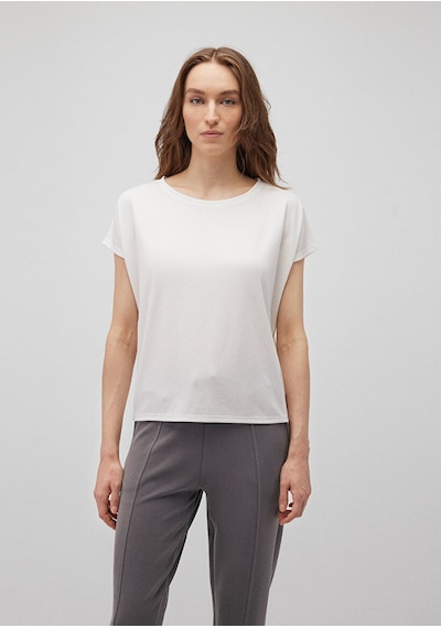 Mavi Lux Touch Tencel Tm Ekru Modal Basic Ekru Kadın T-shirt M167245-25705 Ekru