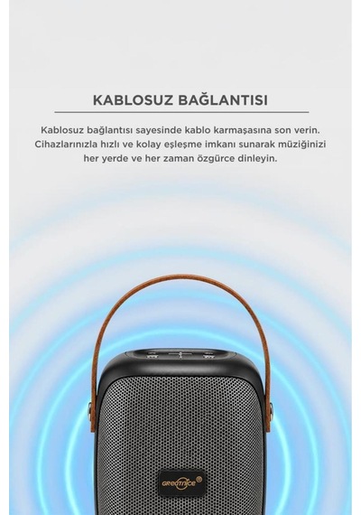 Bluetooth Hoparlör Rgb Işıklı Fm Radyo Kablosuz Taşınabilir Speaker Gts-1679