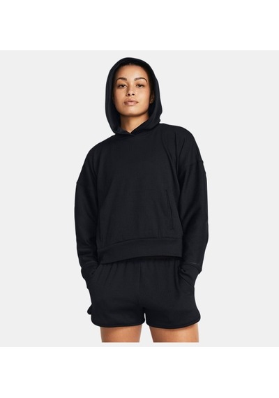 Under Armour Kadın Journey Rib Oversized Kapüşonlu Üst 1382732-001 Siyah