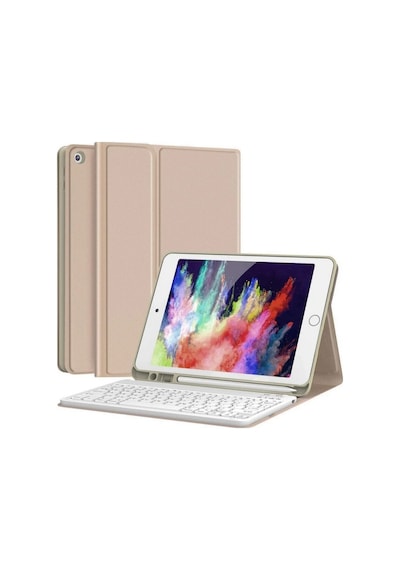 Apple Uyumlu iPad, 10. Nesil 10.9 2022 Kılıf Kablosuz Klavyeli Kılıf Mobax Türkçe Klavye A2696 A2757 A2777