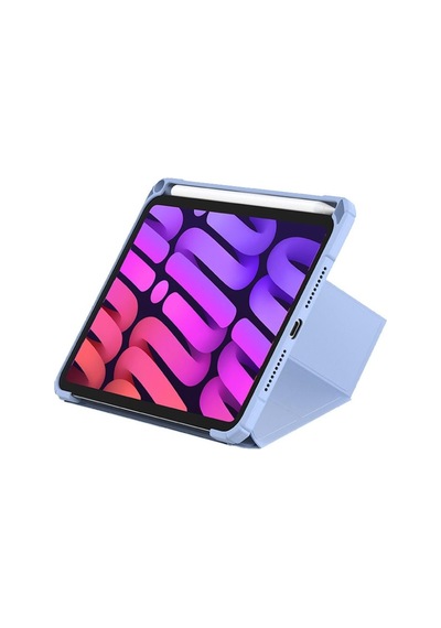 Baseus Minimalist İpad Mini 6-7 8.3'' Tablet Kılıfı - Mavi Arka Kapak