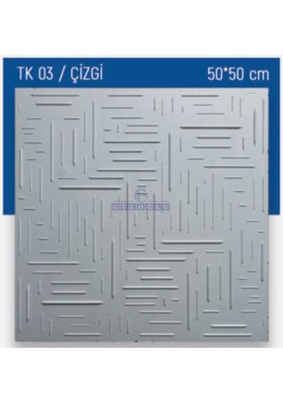 Stropiyer Tavan Kaplama 50x50 GKPÇ Çizgi - 4 Adet