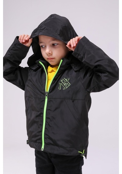 Benitto Kids Erkek Çocuk Mevsimlik Yağmurluk Ceket 51296-siyah Siyah