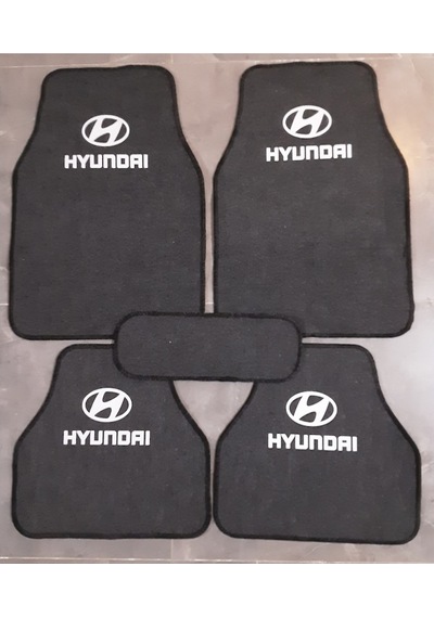 Hyundai Excel Logolu Füme Halı Paspas Çift Kat 523428324