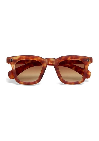 Okkia Firenze Unisex Güneş Gözlüğü Sahara Havana / Lens: Kahverengi Gradyan Kahverengi - Leopar