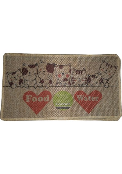 Nanbell Jüt Halı Kedi Tırmalama 70x43 Cm Desenli No:12