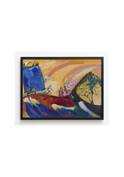 Klasik Sanat Kandinsky Troyka İle Resim Çerçevesiz Poster 21x30 Cm A4 Tablo Yağlı Boya Sanat Baskı