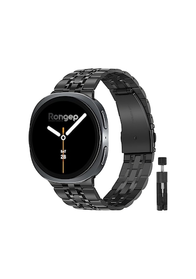 Samsung İle Uyumlu Prestige Model Çelik Kordon Galaxy Watch 8 44mm/40mm/classic 46mm İçin Katlanır Toka Mekanizmalı