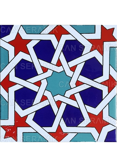 Can Seramik – 20x20 Cm. Cç-88 Kütahya Çini Karo 5' Li 1 Paket
