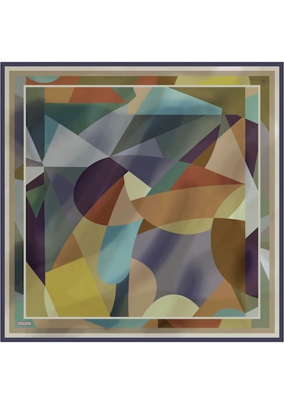 Armine Geometrik Desenli Sura Saf İpek Eşarp - 8834d Yeşil - 04